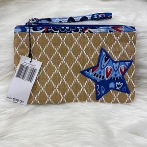 Vera Bradley Fireworks Medallion Beach Wristlet